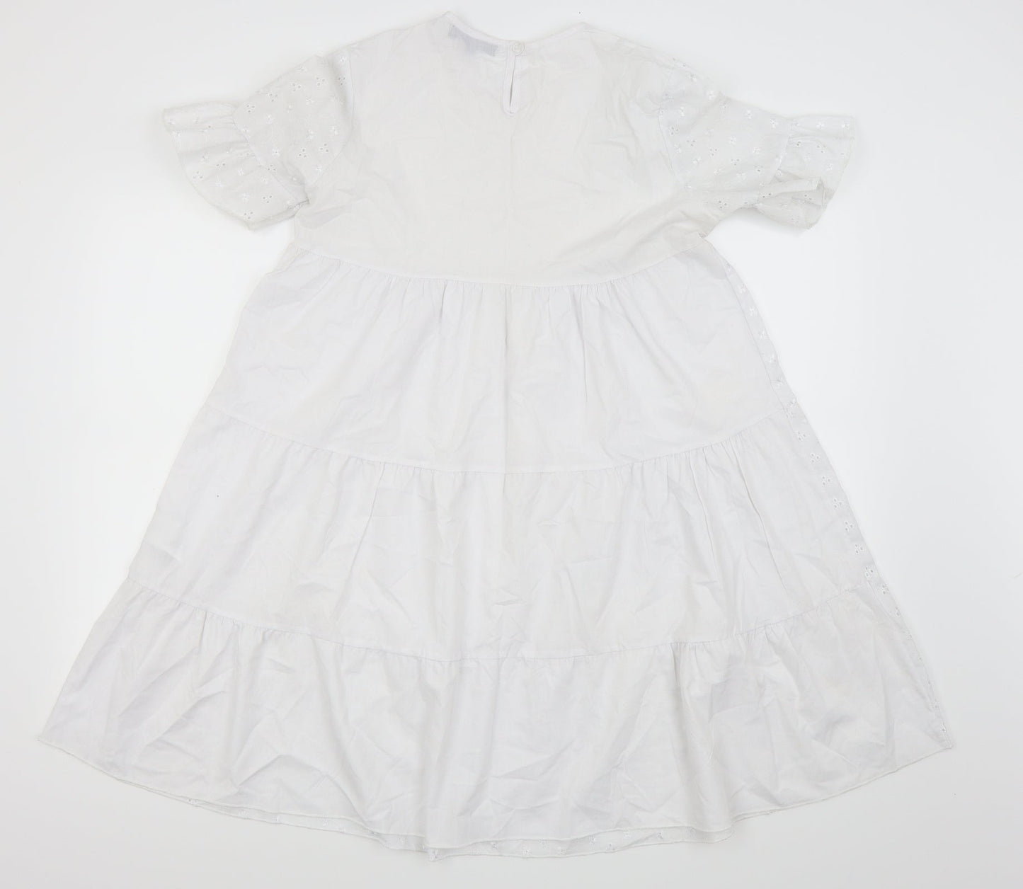 Missguided Womens White   Fit & Flare  Size 10