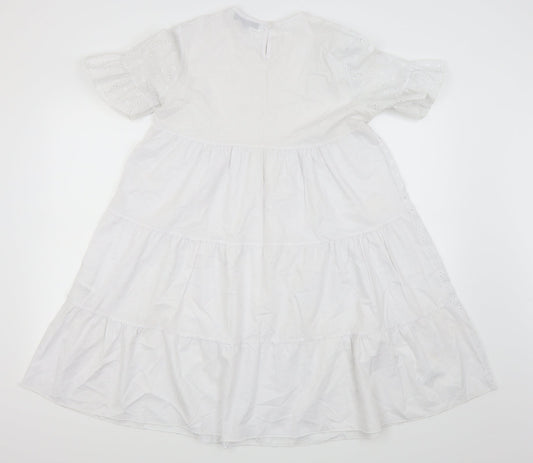 Missguided Womens White   Fit & Flare  Size 10