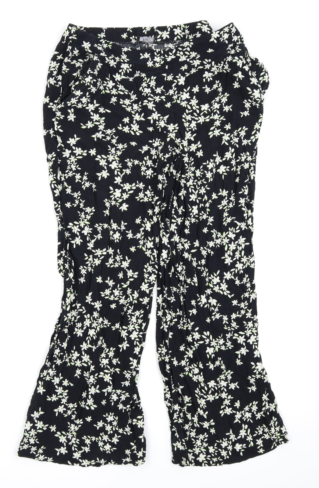 Womens UK Size 10 F&F Regular Fit  Black Trousers