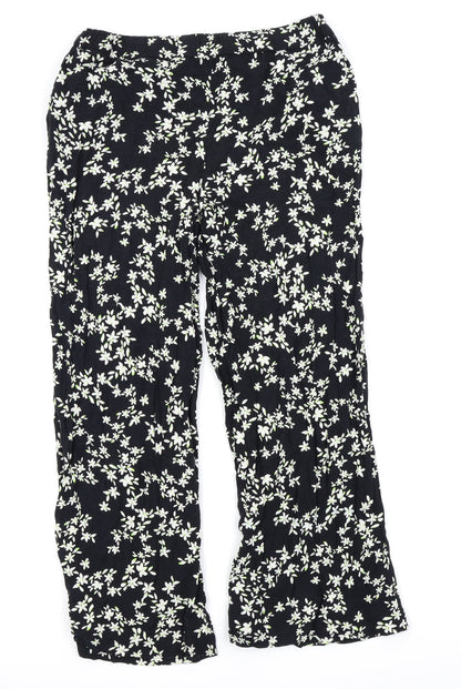 Womens UK Size 10 F&F Regular Fit  Black Trousers
