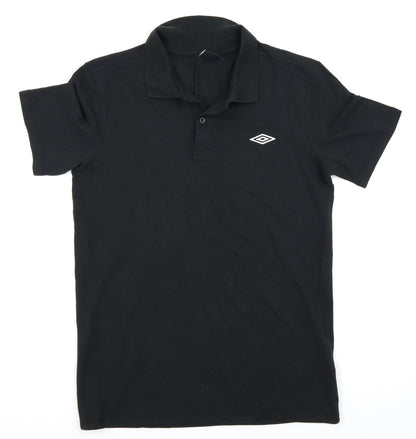 Umbro Mens Black    Polo Size M