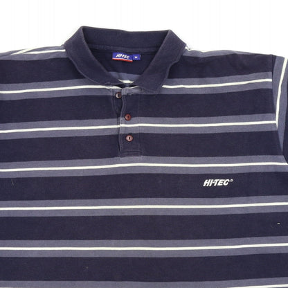 Hi-Tec Mens Blue Striped   Polo Size M