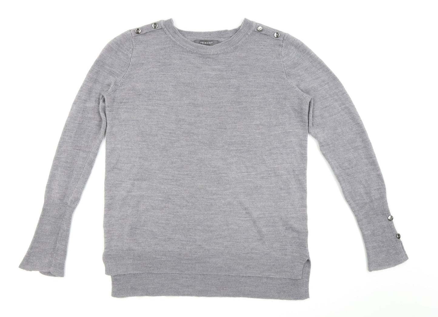 Primark Womens Grey   Pullover Jumper Size 10