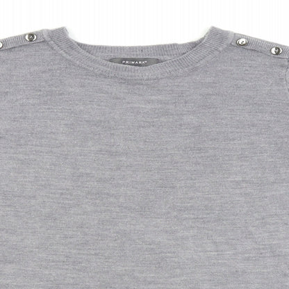 Primark Womens Grey   Pullover Jumper Size 10