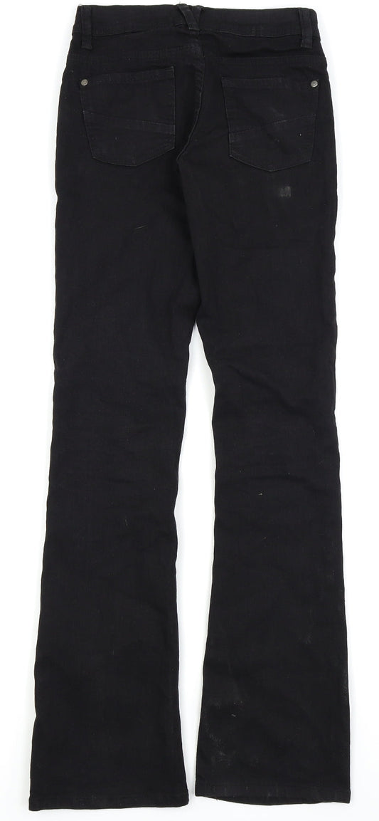 Womens UK Size 6 Denim and co Regular Fit Skinny Black Jeans