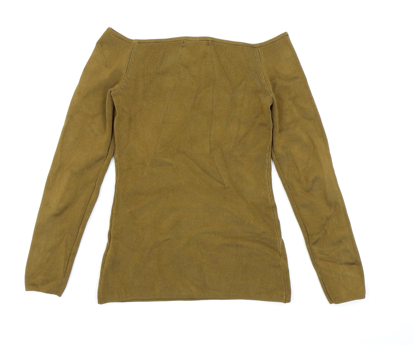 Womens UK Size 6 H&M Gold Basic T-Shirt