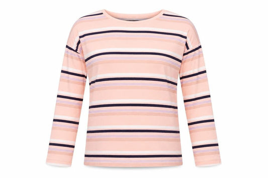 Nutmeg Womens Pink Striped  Pullover Jumper Size 10