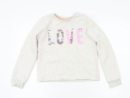 F&F Girls Green   Pullover Jumper Size 10-11 Years
