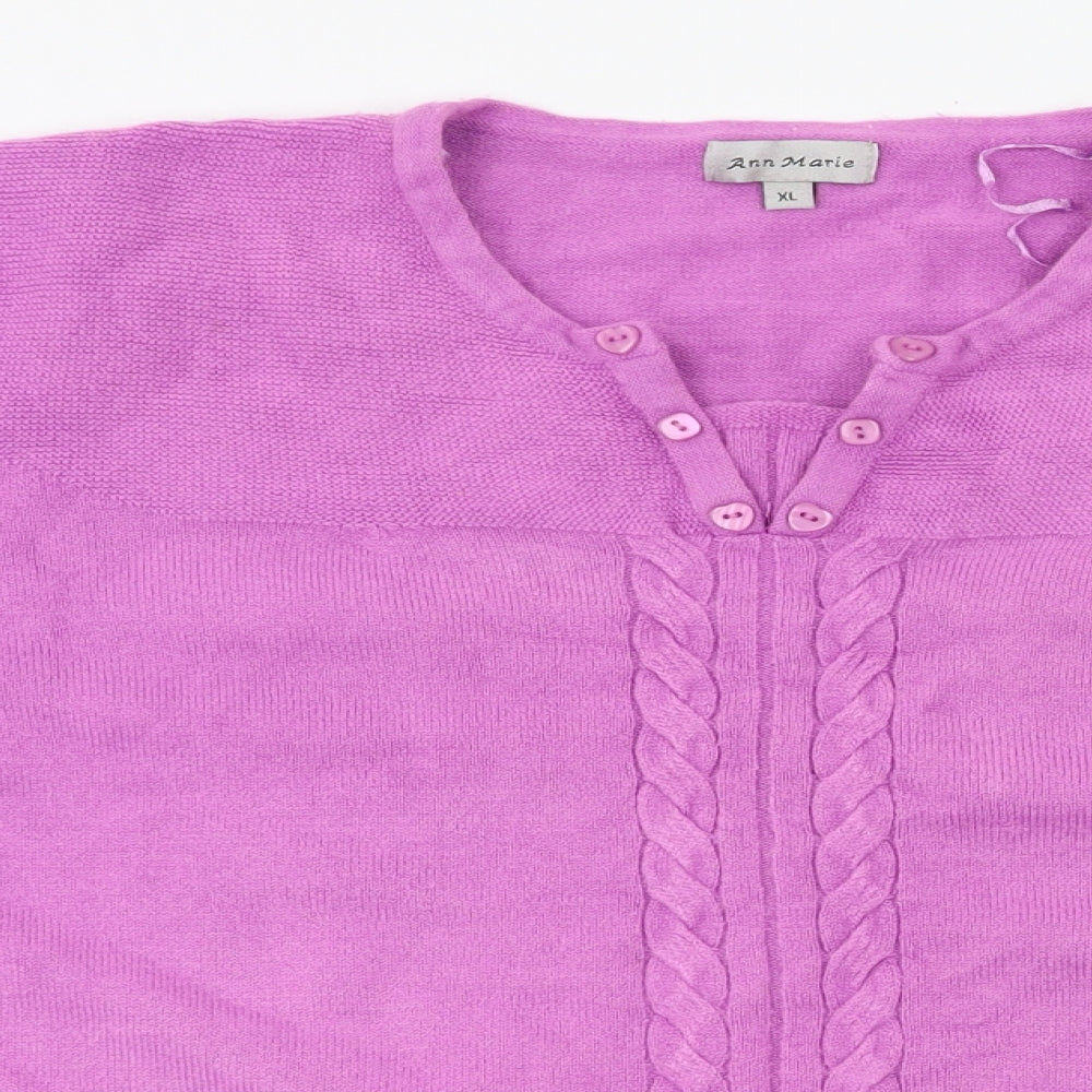 Anne marie Womens Purple   Pullover Jumper Size XL