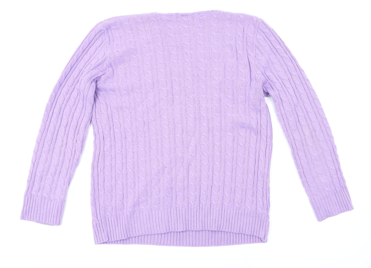 Envy Womens Purple   Pullover Jumper Size M