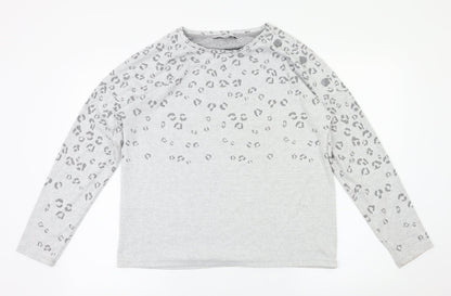 Womens UK Size 12 Next Grey Basic T-Shirt
