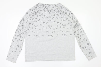 Womens UK Size 12 Next Grey Basic T-Shirt