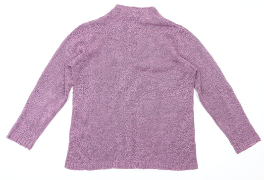 Pure & Natural Womens Purple   Pullover Jumper Size M