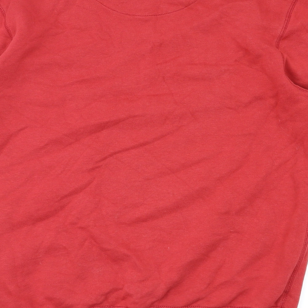 Easy Womens Red Animal Print   Jumper Size S
