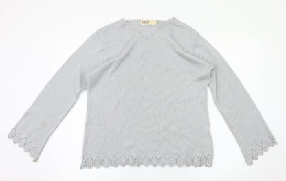 EWM Womens Silver   Basic T-Shirt Size M