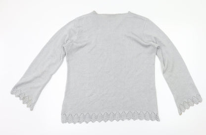 EWM Womens Silver   Basic T-Shirt Size M