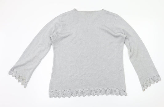 EWM Womens Silver   Basic T-Shirt Size M