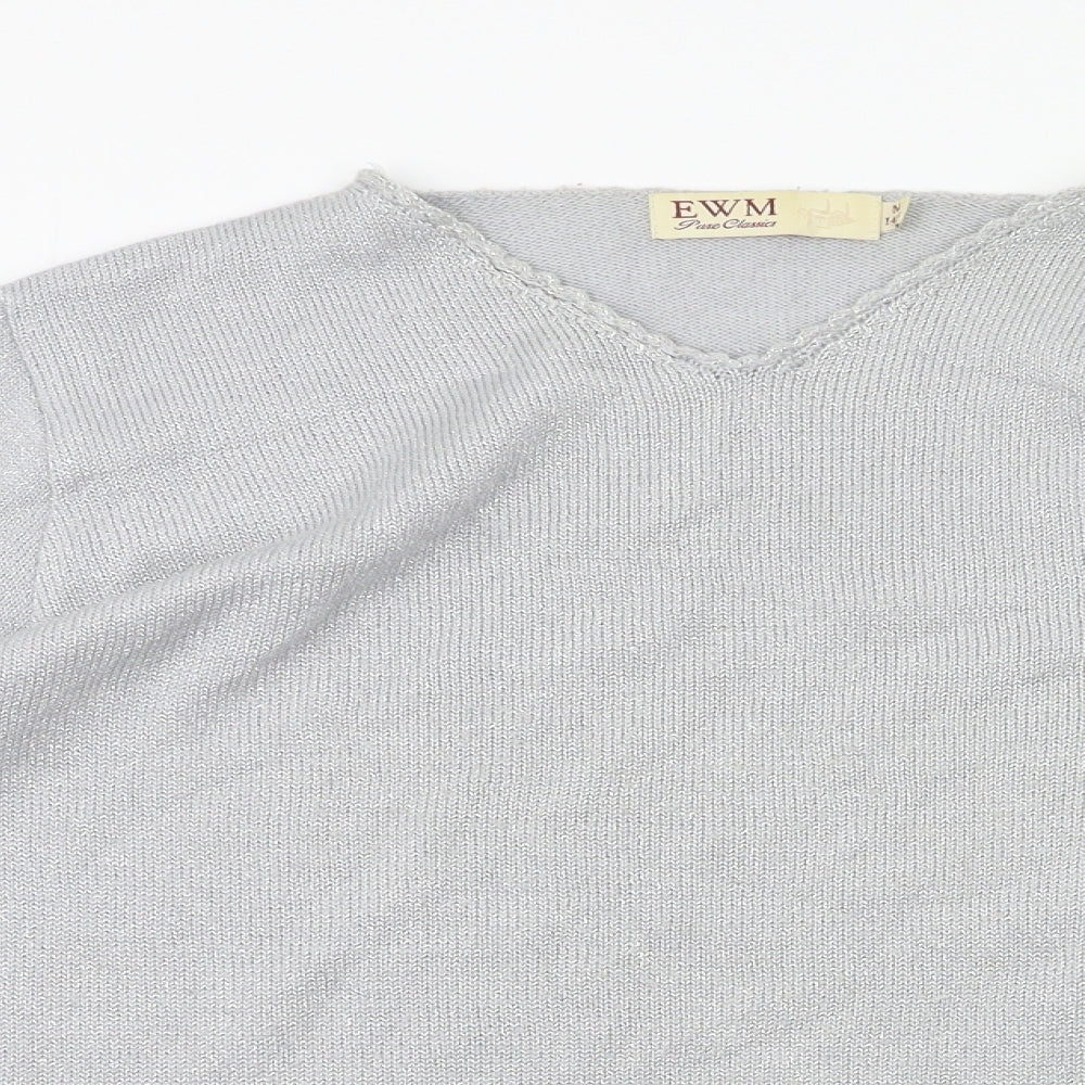EWM Womens Silver   Basic T-Shirt Size M
