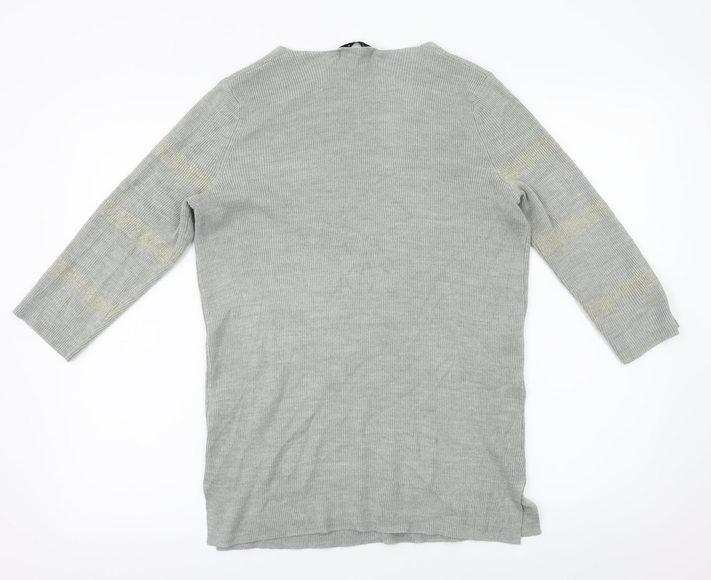 M&S Womens Grey   Basic T-Shirt Size 8