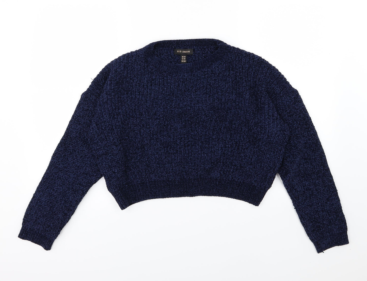 QED London Womens Blue  Knit Pullover Jumper Size S