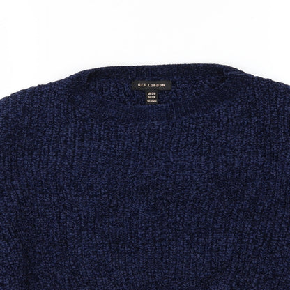 QED London Womens Blue  Knit Pullover Jumper Size S