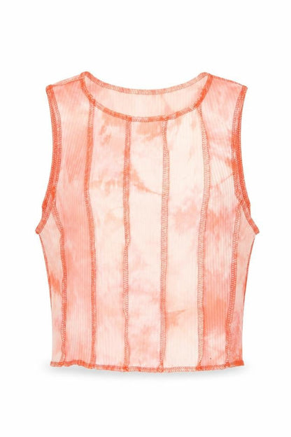 SHEIN Womens Red  Jersey Cropped Tank Size S
