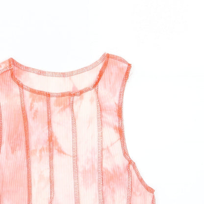 SheIn Womens Red  Jersey Cropped Tank Size S