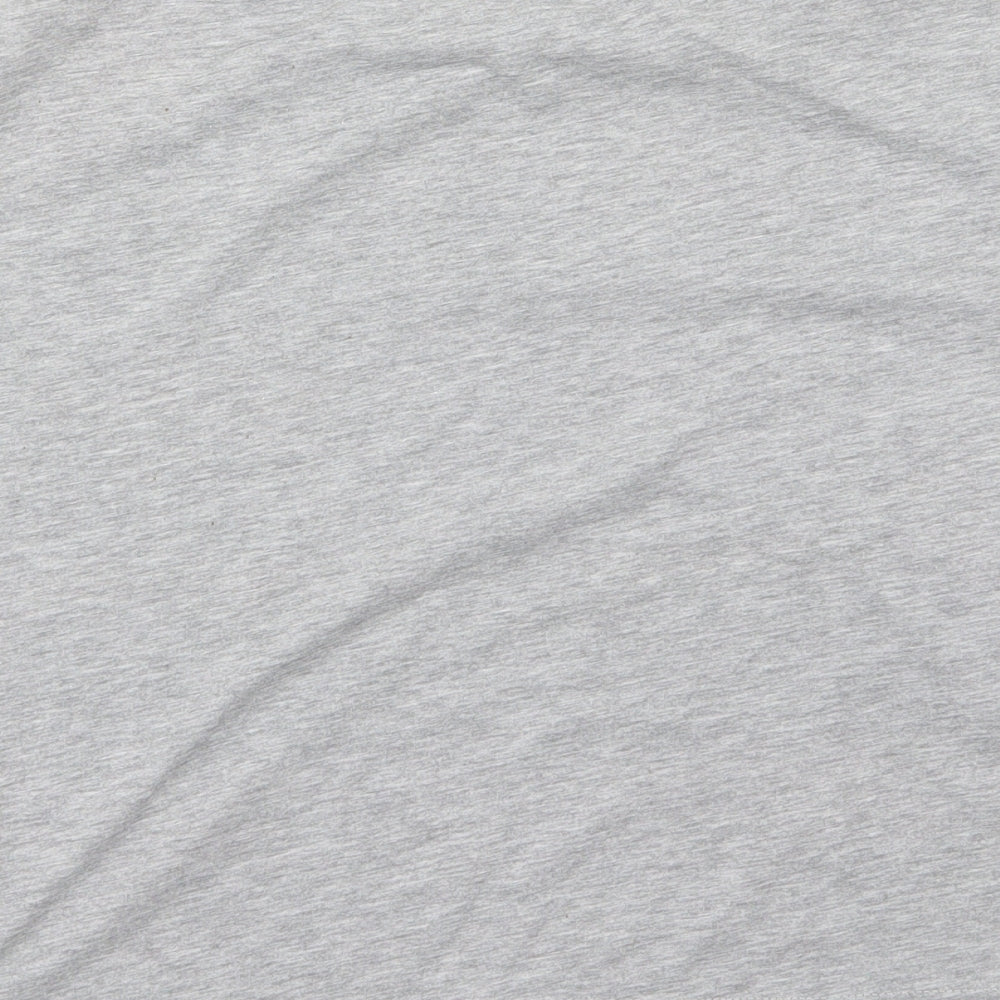 Womens UK Size 10 Atmosphere Grey Cropped T-Shirt