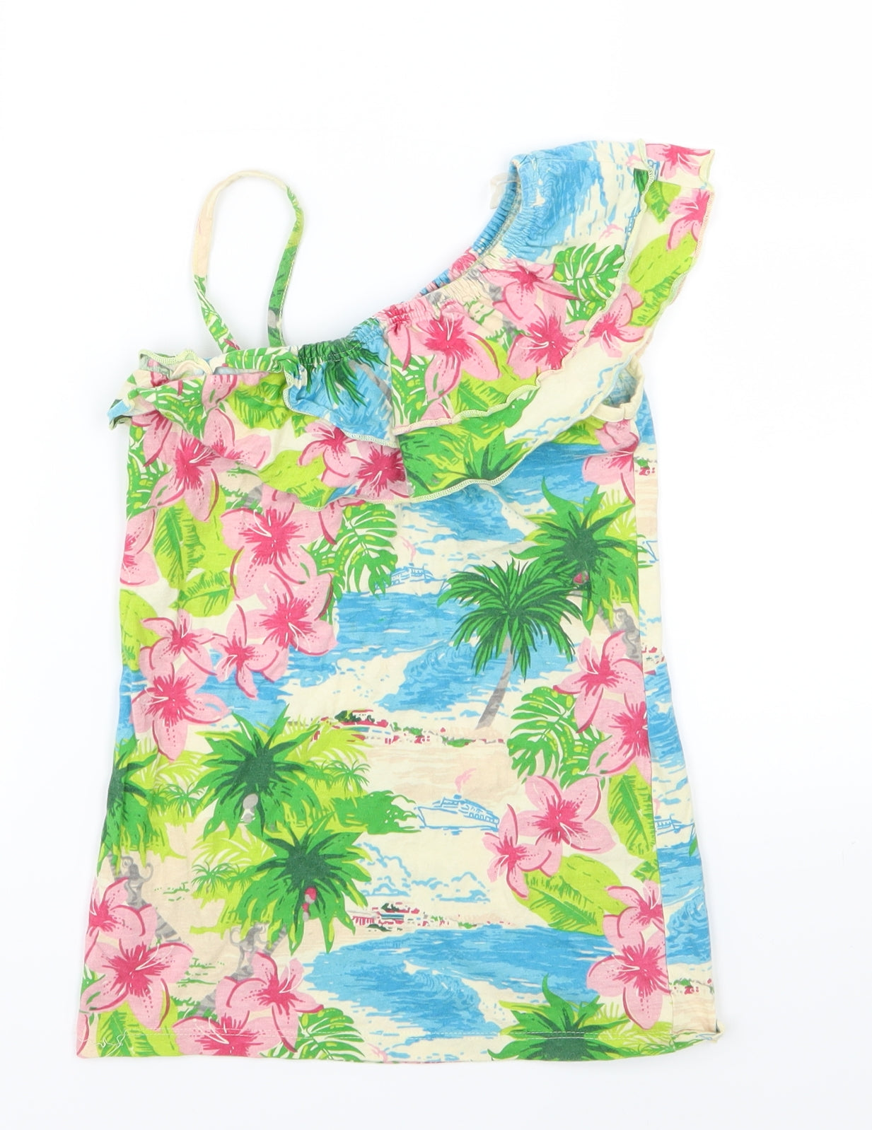 Cherokee Girls Multicoloured Floral Jersey Basic T-Shirt Size 9-10 Years