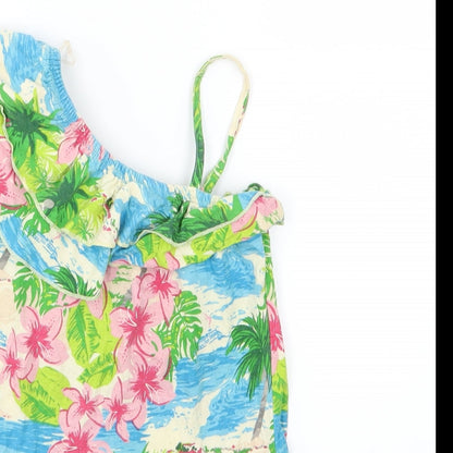Cherokee Girls Multicoloured Floral Jersey Basic T-Shirt Size 9-10 Years