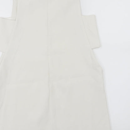 Boohoo Womens White   Skater Dress  Size 10