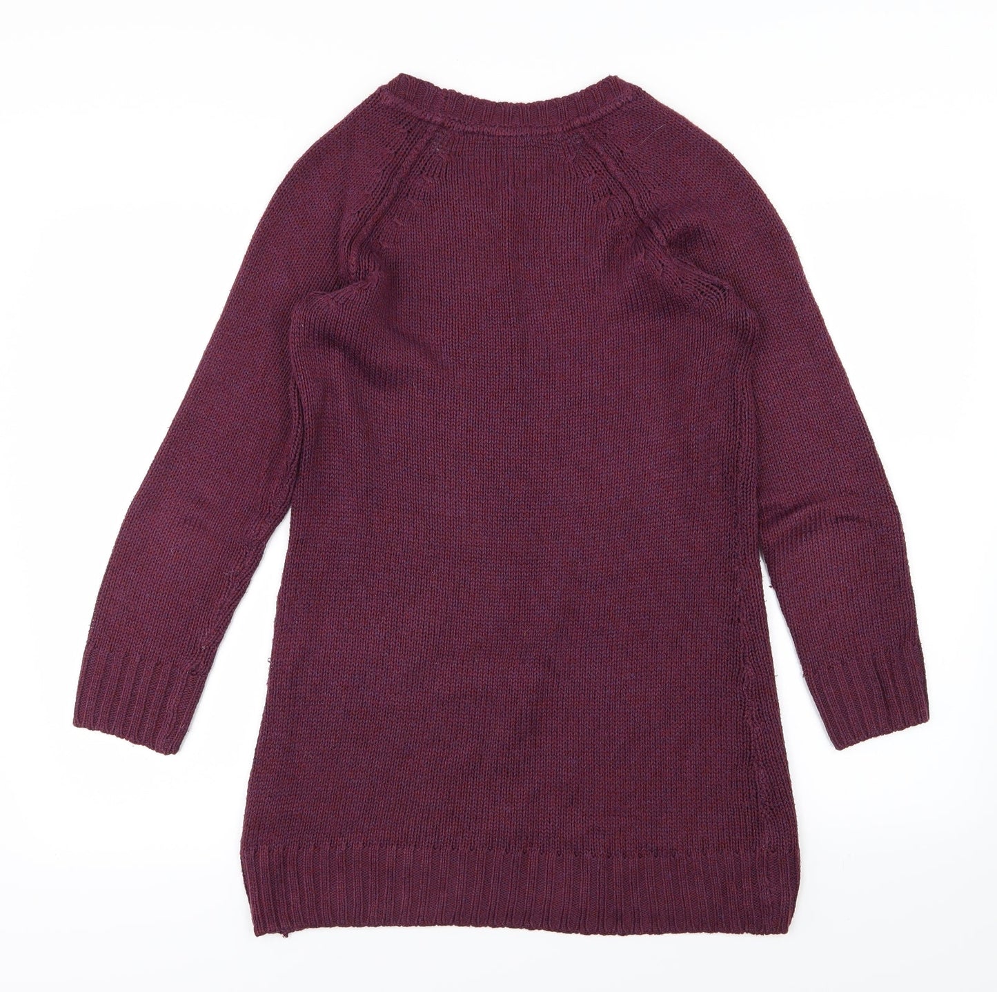 H&M Womens Purple  Knit Pullover Jumper Size XS