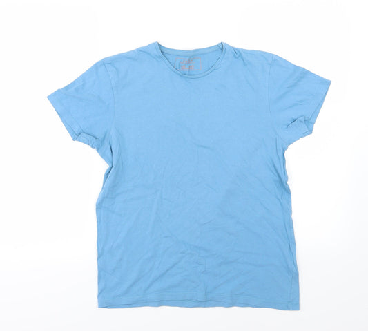 Zara Mens Blue  Jersey  T-Shirt Size M