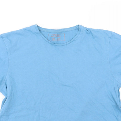 Zara Mens Blue  Jersey  T-Shirt Size M