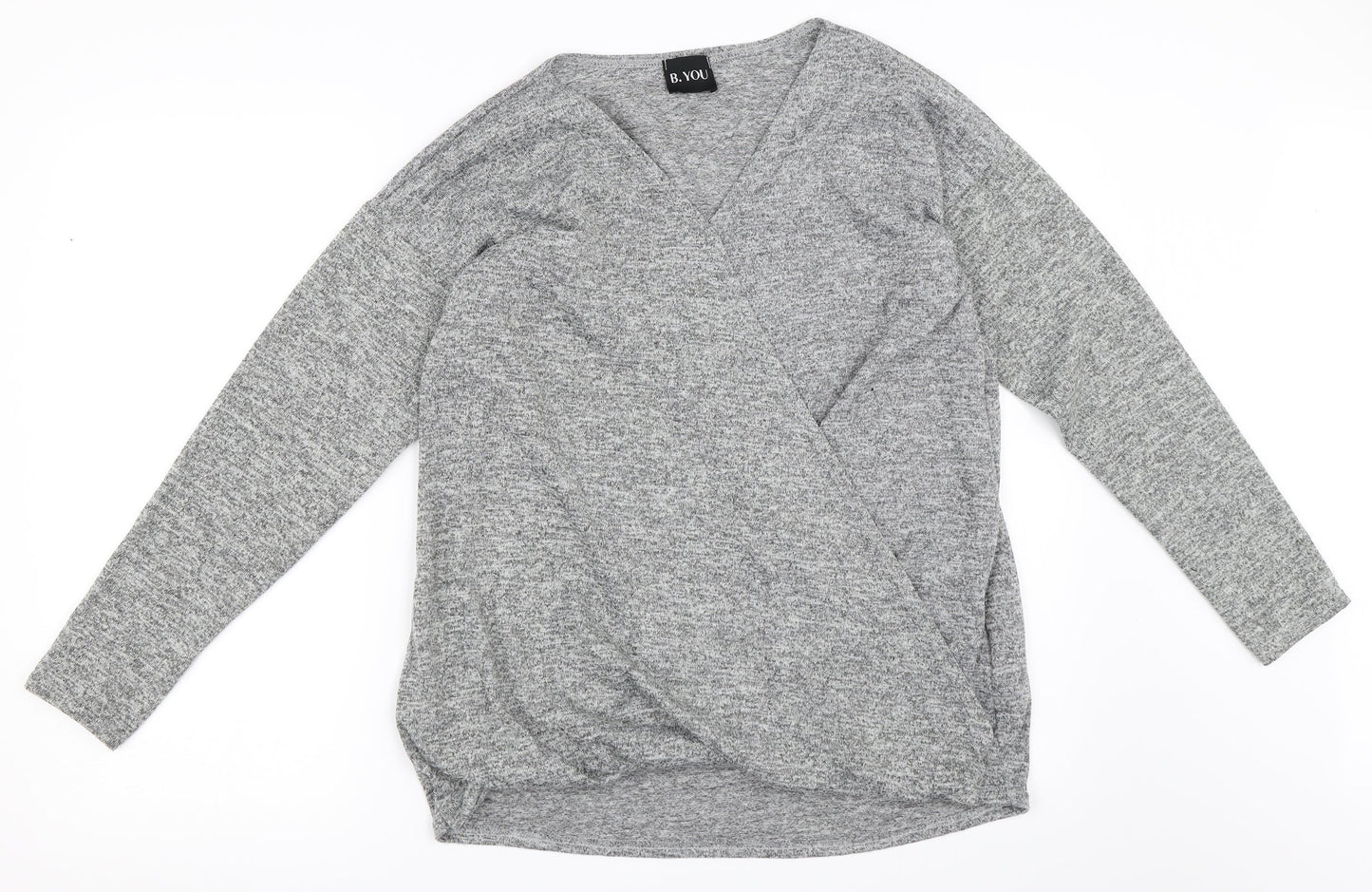 B.YOU Womens Grey   Pullover Jumper Size 12