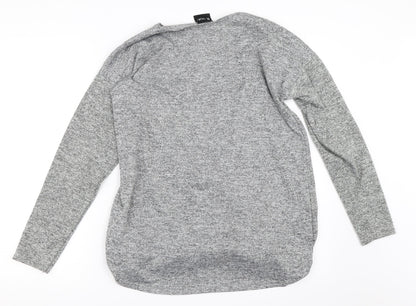B.YOU Womens Grey   Pullover Jumper Size 12