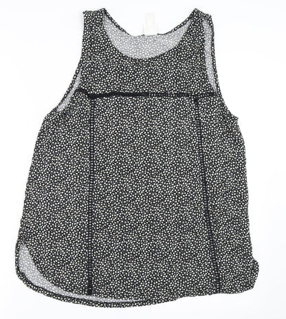 Womens UK Size L H&M Black Basic T-Shirt