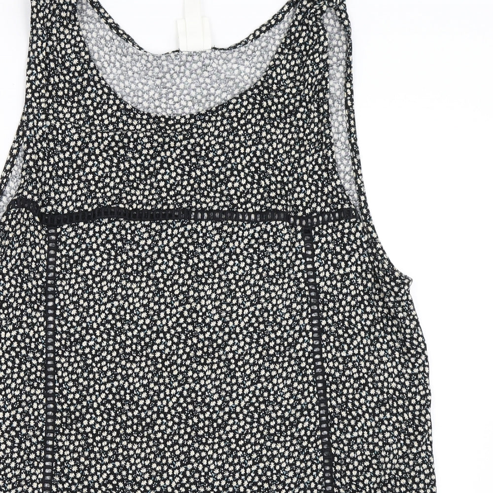 Womens UK Size L H&M Black Basic T-Shirt