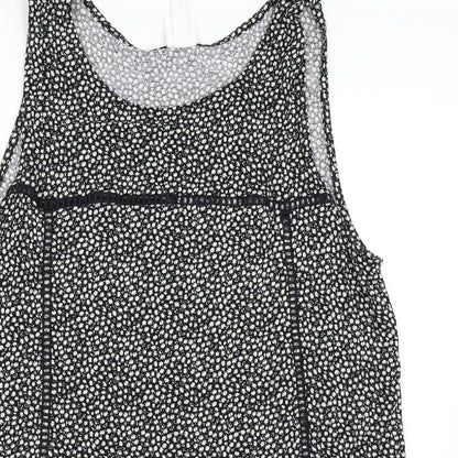 Womens UK Size L H&M Black Basic T-Shirt