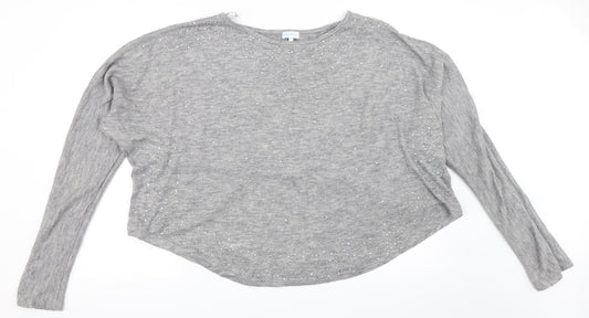 Blue Vanilla Womens Grey   Pullover Jumper Size L