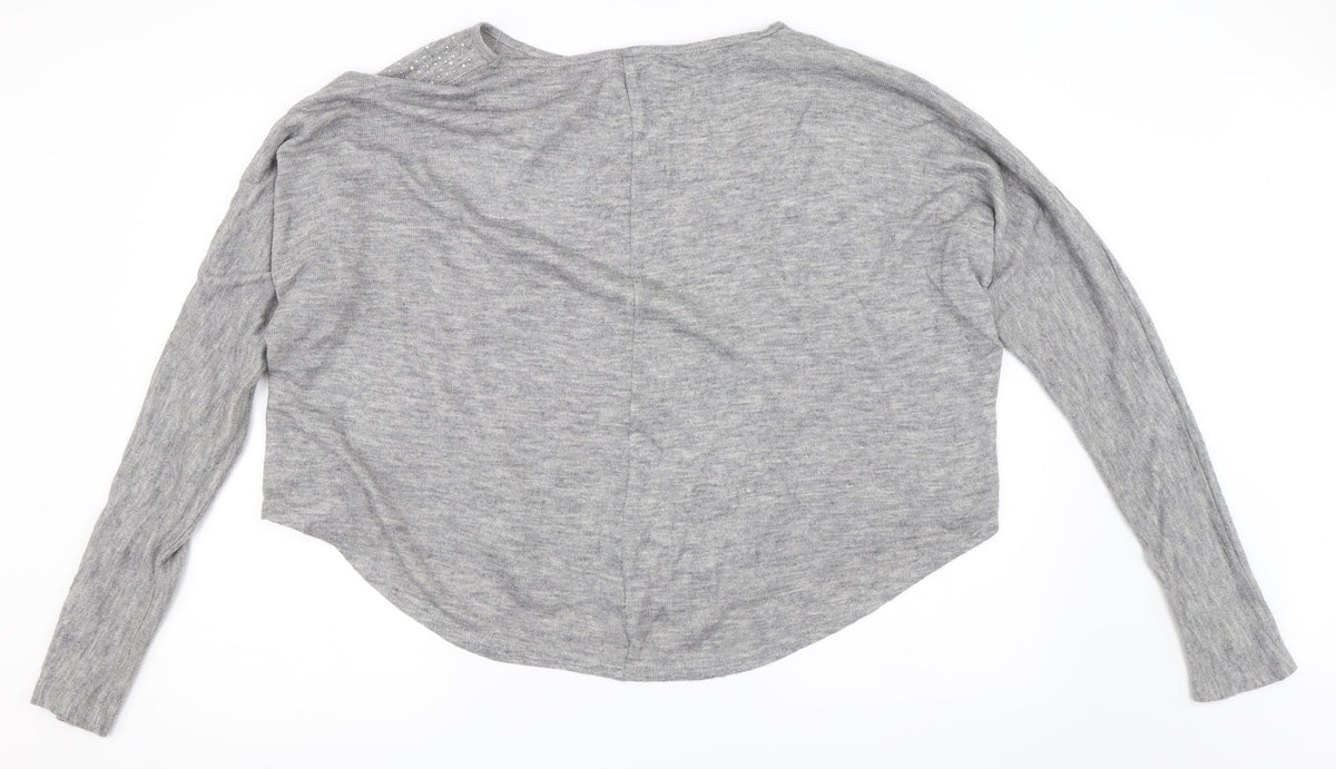 Blue Vanilla Womens Grey   Pullover Jumper Size L