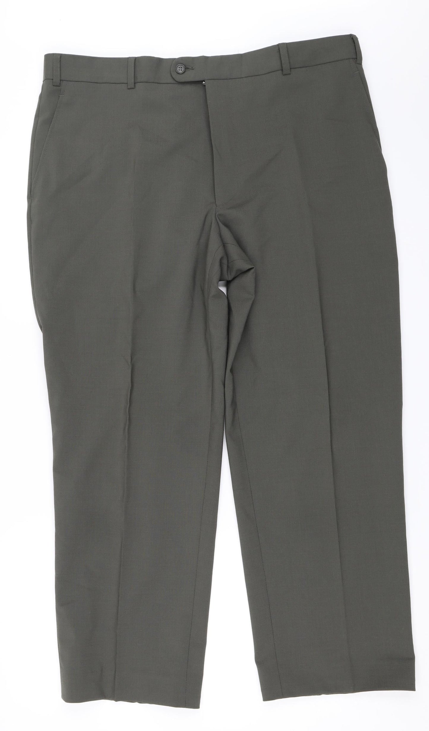Mens UK Size 38 in Westbrook Regular Fit  Green Trousers