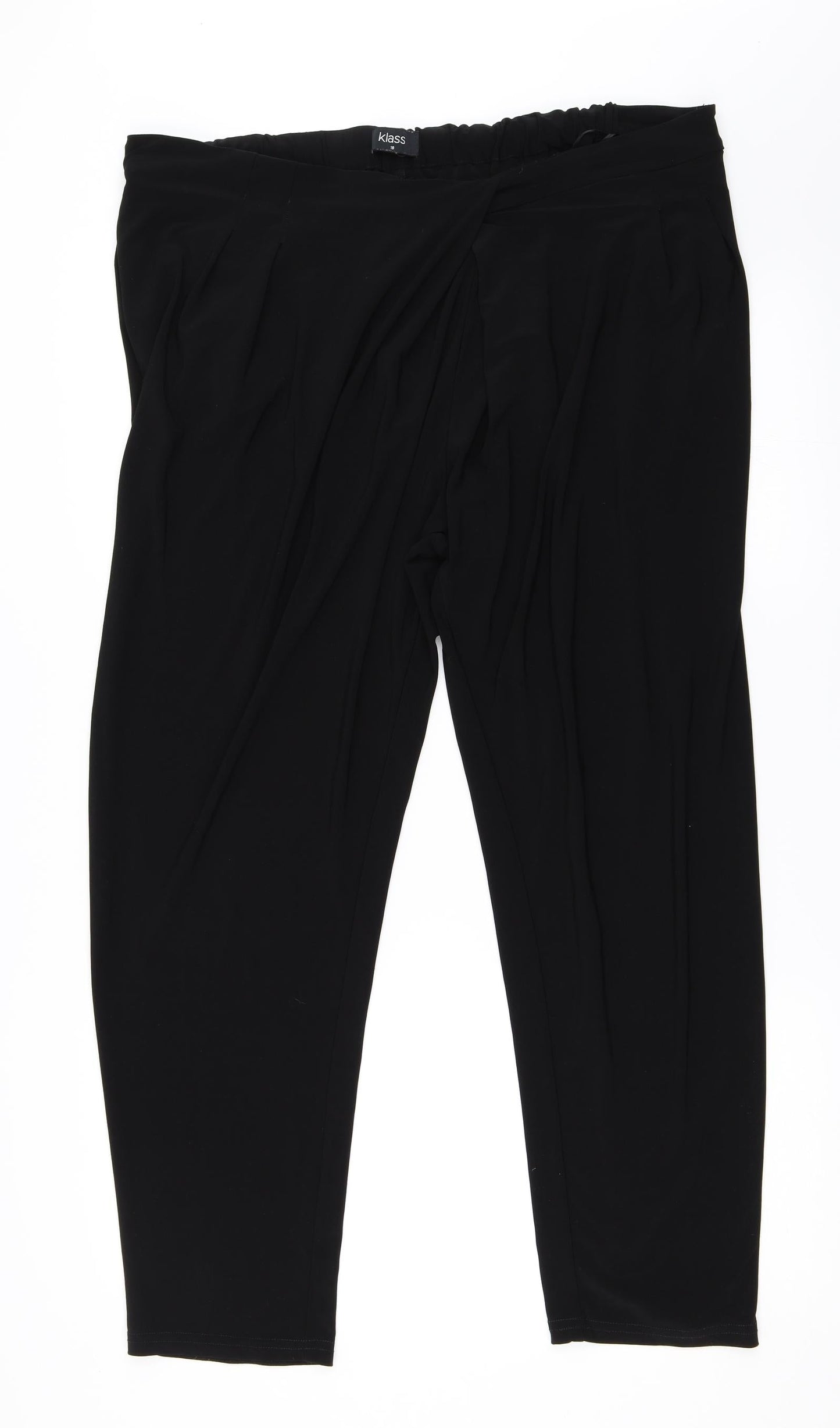 Womens UK Size 18 Klass Regular Fit  Black Trousers