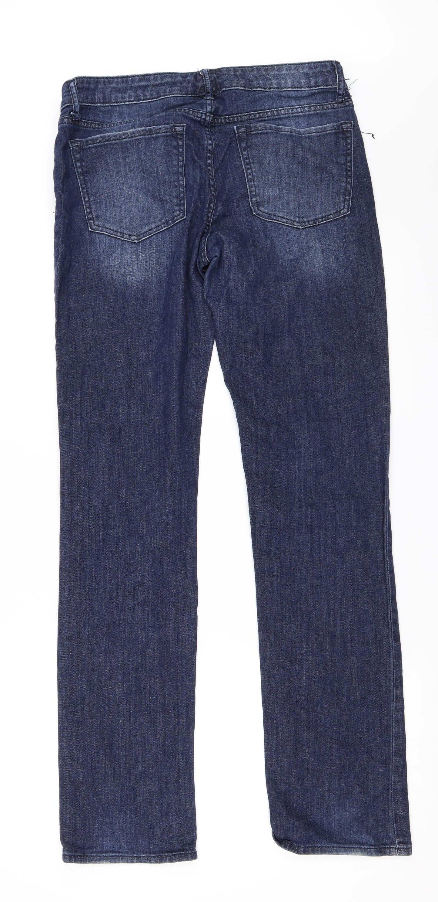 Gap Womens Blue  Denim Straight Jeans Size 6 L32 in