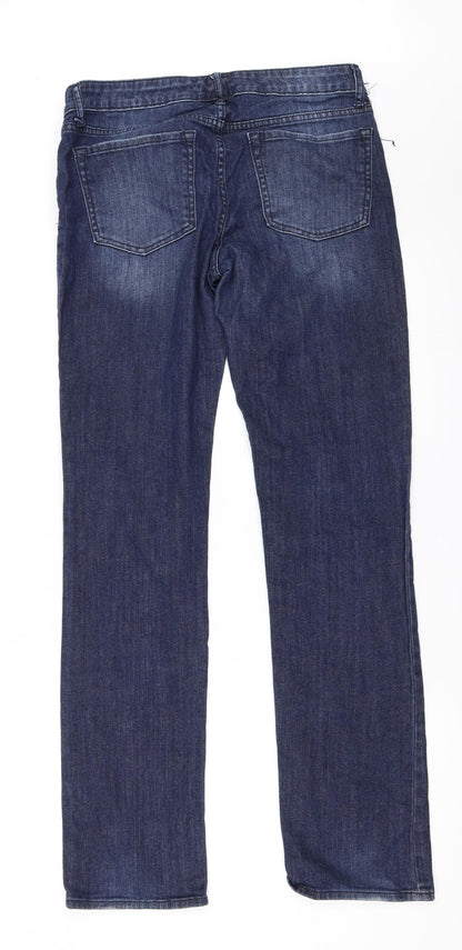 Gap Womens Blue  Denim Straight Jeans Size 6 L32 in