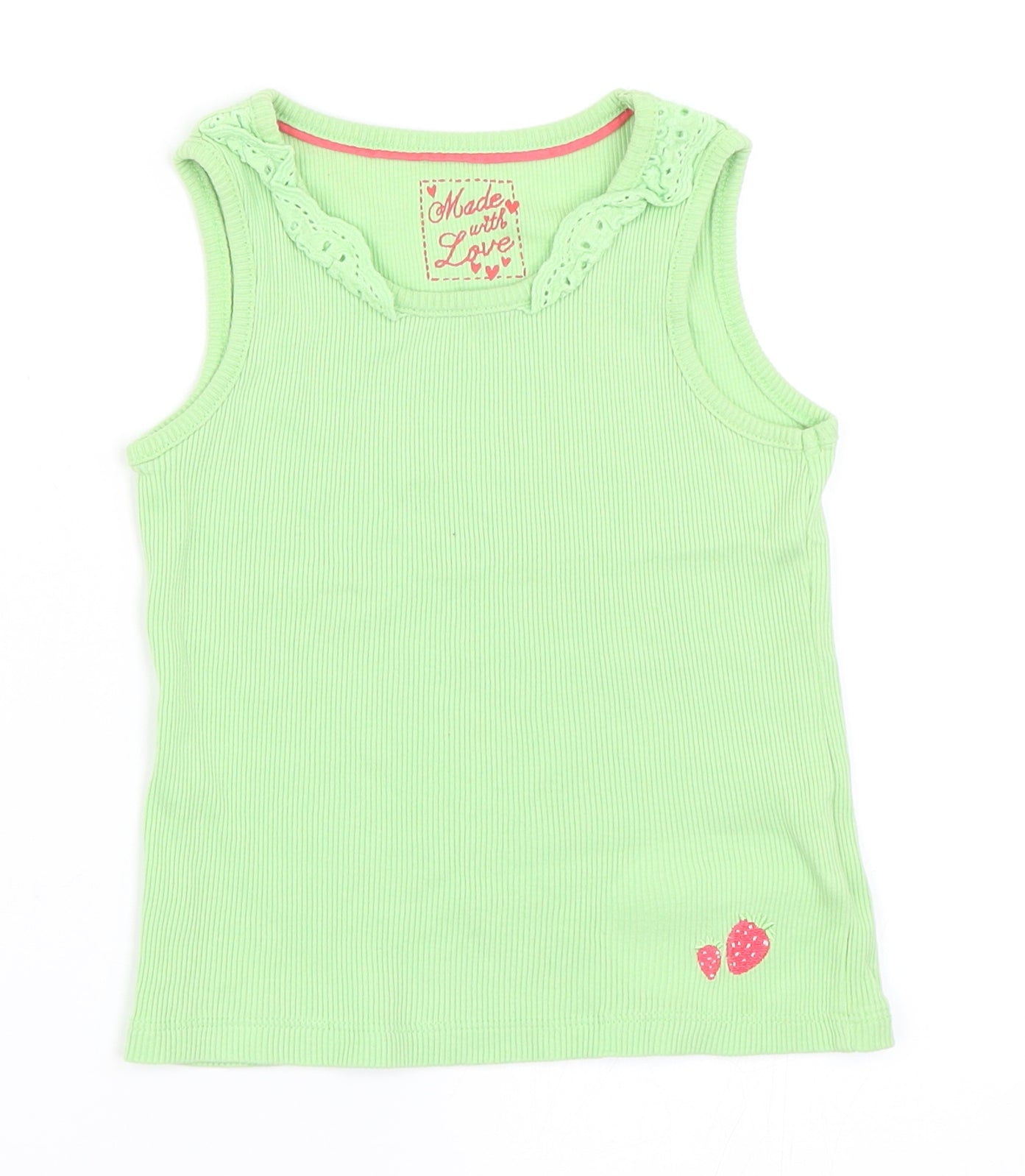 Mothercare Girls Green   Basic Tank Size 2-3 Years