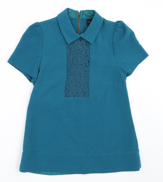 Womens UK Size 4 ASOS Blue Basic Blouse