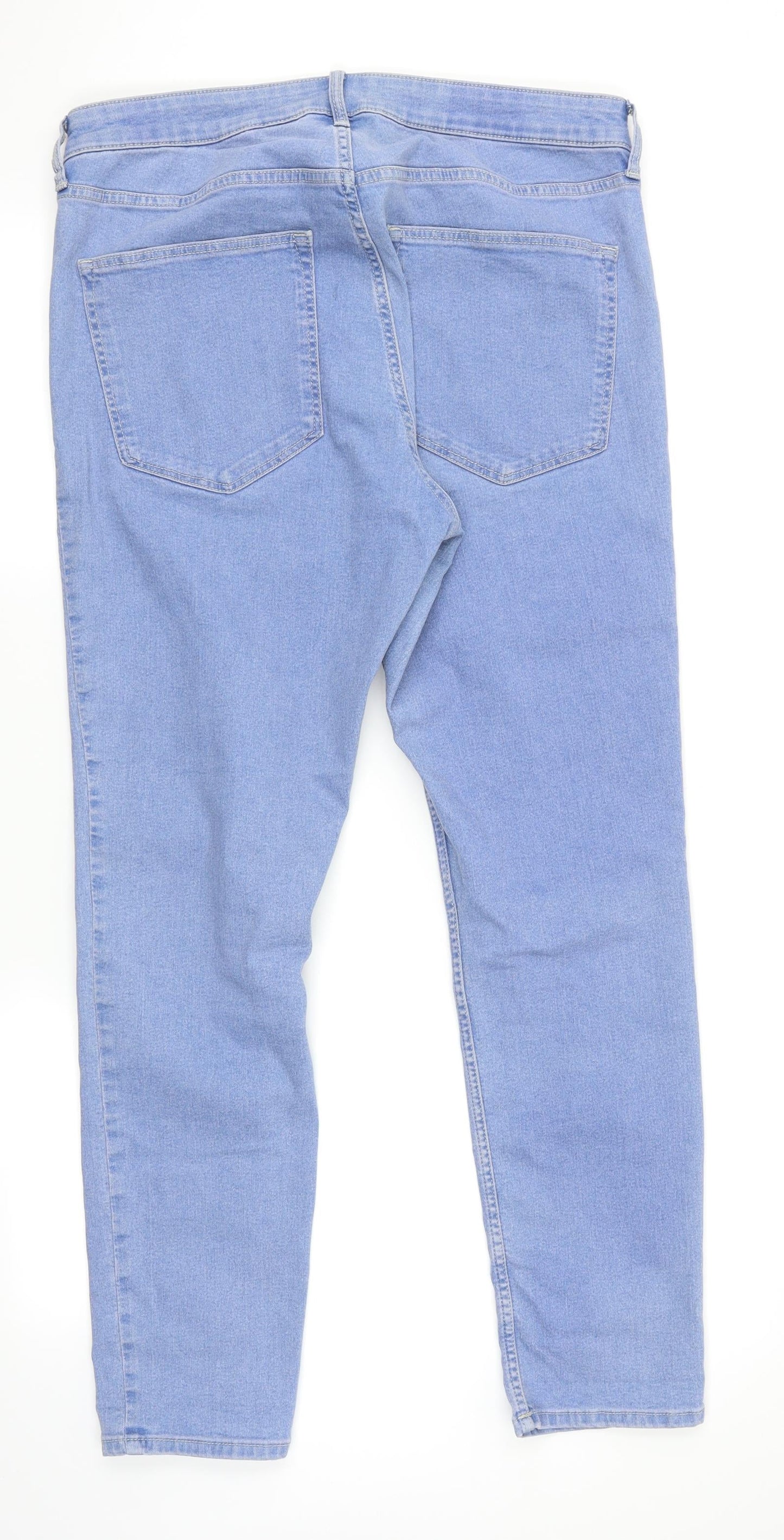 Womens UK Size 6 H&M Regular Fit Skinny Blue Jeans