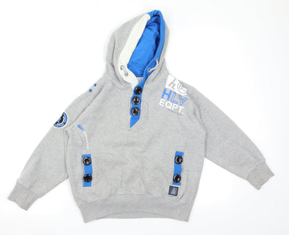 HLY EQPT. Boys Grey   Pullover Hoodie Size 9-10 Years
