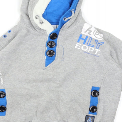 HLY EQPT. Boys Grey   Pullover Hoodie Size 9-10 Years